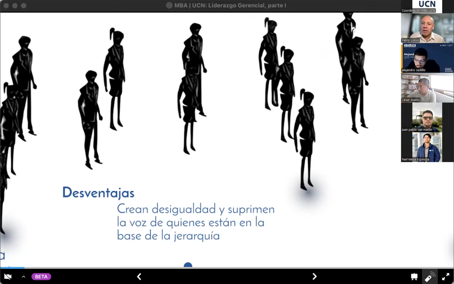 MBA UCN finaliza su ciclo de electivos 2025 con una mirada disruptiva sobre el Poder y la Influencia